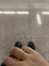 潮宏基足金黄金戒指女款定价 古法小金圈  SRG30004853 13号 实拍图