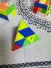 奇艺金字塔磁力魔方 异形比赛专用顺滑实色送教程 磁力彩色 实拍图