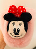 迪士尼(Disney）儿童围巾 秋冬保暖防风防寒毛绒围脖 男女童米奇卡通米妮可爱宝宝围脖 米妮粉色 实拍图