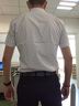 佐马仕短袖衬衫男修身抗皱冰丝夏季男士白衬衫短袖职业大码免烫衬衣男 白色无口袋 43 /4XL（165-175斤） 实拍图