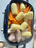 摩飞电器（Morphyrichards）多功能锅鸳鸯火锅烤肉涮一体料理锅蒸煮炒煎大功率煮锅多用途电火锅MR9099 5L MR9099蓝色 实拍图