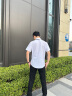 南极人（Nan Ji ren）【2件装】短袖衬衫男夏季薄款男装纯色简约商务正装舒适免烫衬衣 CS72白色+CS72蓝色 XL 晒单实拍图