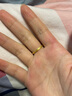梦金园黄金戒指 足金麦穗轻奢哑光沙面指环送女友情人节 12号圈口 约2.15g 实拍图