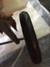 夏力布袋买菜车轮子购物车手拉车小拉杆车轮拖车轱辘通用配件橡胶发泡 黑色水波轮直径15厘米一对 实拍图