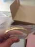 明牌珠宝 足金亮点光面钻纹黄金手镯女款金镯子AFI0062工费300 黄金手镯 5.8直径 约11.74克 实拍图