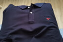七匹狼【凉风POLO衫】短袖t恤男凉感抗菌夏季男士T恤上衣通勤百搭男装 101(藏青)1D1F50605888-长袖 3XL 185/100A 实拍图