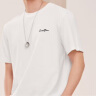 GXG男装 多色凉感字母印花简约宽松短袖T恤男士上衣 24年夏季新品 白色 170/M 晒单实拍图