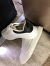 H8小白鞋2025新款百搭莆田鞋子情侣男女内增高厚底休闲运动板鞋 白色-黑皮尾（礼盒装） 40 女码 实拍图