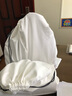 小黑裙纯棉绒布包包防尘袋大小皮包收纳袋全棉旅行衣服衣物内衣抽绳袋束口袋子 白色 （麂皮绒） 中号 40*50cm 实拍图