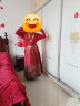 艾珠儿（Aizhuer）红色马面裙全套新中式连衣裙2024新款国风汉服女敬酒服订结婚套装 上衣+云背+织金马面裙 M 晒单实拍图