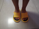 唯继大童拖鞋夏季男童男孩防滑家用居家潮流时尚外穿户外儿童凉拖鞋男 118【黄色】新色系 34-35 （适合脚长21cm） 实拍图