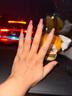 颜菲洛穿戴甲纯手工美甲贴片长款指甲可拆带工具含果冻胶婚甲婚纱照 冰透猫眼-S码(25mm) 10片 送工具包 实拍图