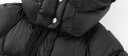 lagogo拉谷谷冬季新款黑色连帽加厚中长款羽绒服外套女设计感气质 黑色(W1) 165/L/40 晒单实拍图