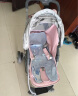 神马婴儿推车简易方便可坐可躺轻便宝宝车可折叠儿童加宽座位伞车SK9 粉色 实拍图