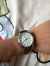 灵豚（LINGTUN）考试用机械表 手表男全自动机械表 牛皮带男士手表蝴蝶扣潮流腕表 白面罗马咖啡带 实拍图