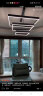 ARROW箭牌照明 客厅灯LED吊灯卧室餐厅后现代简约中山灯具 双层-60瓦三色调光60+80cm 晒单实拍图