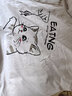 雅鹿短袖t恤男纯棉圆领韩版宽松大码半截袖青少年学生夏季休闲男士t恤 白/逗猫 2XL （重155-170斤高175-180） 实拍图