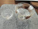 美斯尼 玻璃盖碗茶杯泡茶碗泡茶器防烫手抓壶功夫茶具 透明晨茗盖碗一碗二杯 实拍图