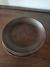 黑胡桃圆形点心碟 日式木盘 零食水果盘 早餐木碟 出口碟 12cm整木 实拍图