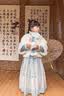 安妮优儿汉服女童秋冬季马面裙2025新款超仙古装儿童女孩唐装古风裙子冬款 蓝色 140 实拍图