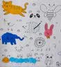 SUPERDOTS儿童涂鸦画卷填色绘画长画卷幼儿园宝宝不脏墙可裁剪可贴墙画纸 3米不重复【动物世界】可贴画纸 实拍图