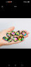 五彩色水晶宝石透明玻璃钻石奖励男女孩生日礼物单面儿童仿玩具 五彩一套8颗 晒单实拍图
