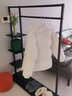 滚牛多功能衣帽架挂衣架落地收纳架卧室内铁艺挂衣服架子服装店展示架 无顶板 长120 黑色 实拍图