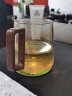 一品工坊玻璃杯耐热玻璃茶水分离泡茶杯带盖过滤办公室大容量水杯杯子男士 深空三件杯（透明450mL） 实拍图