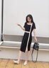 五沃 职业连衣裙气质女神范时尚吊带裙修身显瘦西装外套内搭打底裙搭 酒红连衣裙 . L 实拍图
