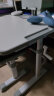 晶熠儿童学习桌椅套装课桌小学生写字桌子学校作业书桌椅家用可升降 知学款(灰):手摇桌手提椅-阅读架 实拍图