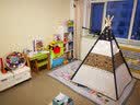 小斑鸠 儿童帐篷室内游戏屋 男女孩宝宝玩具屋 ins印第安小城堡 四杆飞机款上蓝（不含垫） 送线球灯串 实拍图