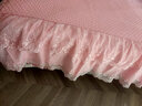 欧苏缦新款全棉韩版蕾丝纯棉床裙单件加厚夹棉床罩床笠带裙边高档床盖 高端绣花-粉色夹棉 180*200cm床裙+2个枕套 实拍图