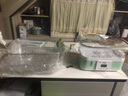 艾格丽（Aigoli）蒸锅电蒸锅家用大容量多功能约定时免看管蒸汽锅蒸鱼锅方形 碧泉绿-三层电子式（可预约定时） 18L 实拍图