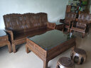 虎大师 红木家具非洲鸡翅木（学名：非洲崖豆木）实木沙发中式客厅组合家具大户型别墅 沙发1+1+3六件套 实拍图