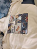 赵八亿重磅连帽卫衣男秋冬季加绒加厚潮牌宽松山东即墨中山上衣服外套男 杏色 5XL（190-220斤穿） 实拍图