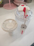 爱仕达（ASD）双饮杯 高颜值Tritan材质男女咖啡奶茶杯吸管塑料便携大容量水杯 双饮咖啡杯白色 480ML 实拍图
