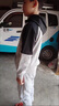 G.DUCKKIDS男童运动套装春秋装儿童衣服帅气休闲连帽外套长裤两件套2024新款 LAKU款灰色 150 建议身高135-145cm左右 实拍图