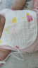 泽芽 婴儿纯棉口水巾6层纱布绑带围嘴系带口水围兜新生宝宝吐奶巾汗巾 背心式口水巾（2条装） 适合公主(随机颜色) 晒单实拍图