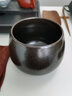 瓷韵慈心瓷韵慈心茶洗茶渣缸陶瓷建水大号水盂废水桶烟灰缸茶具配件茶水缸 典雅黑小号茶渣缸丨950ML 实拍图