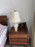 DOREN 美式台灯卧室床头柜灯温馨简约现代客厅创意中式可调光陶瓷灯 调光开关+单色暖光LED 实拍图