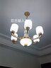 影烁 新中式吊灯客厅灯中国风餐厅卧室灯饰广东中山三室两厅灯具套餐 6头/防尘灯罩-全光谱三色 实拍图