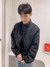 啄木鸟夹克男外套上衣男士春秋季新款商务休闲男装中青年立领茄克衫衣服 9980深灰#不 加绒 XL（建议115-130斤） 实拍图
