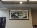 迅典泰山日出国画山水画客厅装饰画办公室挂画风水靠山沙发背景墙字画 a款泰山日出 实木带框63*123厘米 实拍图