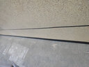 仓藏 铝合金踢脚线超薄卡扣式墙角贴脚线条金属不锈钢安装极简地脚线 【送配件】雅典黑6cm高/1米的价格 实拍图