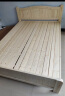 康木昂床北欧实木床双人床现代简约大床卧室松木出租屋床 原木无抽送5厘米棕垫 1.5米*2米 实拍图