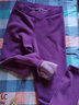 纤丝鸟女士加厚暖绒护膝裤修身羊毛贴片保暖裤 紫色 XXL(175/105) 实拍图