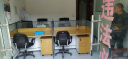 时仁（ShiRen）办公家具办公桌椅组合员工桌电脑桌现代简约屏风隔断办公室卡座 王字型四人位【含柜】 实拍图