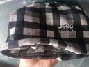 Jeep男女围脖套秋冬防风骑行户外套头两用多功能保暖时尚格子围巾防寒 格子黑白 均码 实拍图