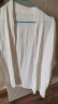 无印良品（MUJI）女式 防紫外线性能 强捻 短款开衫 女外套夏季款防晒衣纯棉全棉 白色 L 165/88A 晒单实拍图