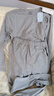 三枪（THREEGUN）秋衣秋裤纯棉男女套装秋季薄款3A抗菌防螨抗静电打底保暖内衣 【太空合作款】浅麻灰 男 L 实拍图